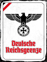 Blechschild - Adler D. Reichsgrenze