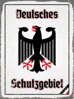 Blechschild - Adler Schutzgebiet