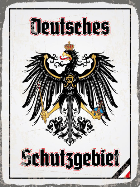 Blechschild - Adler Schutzgebiet