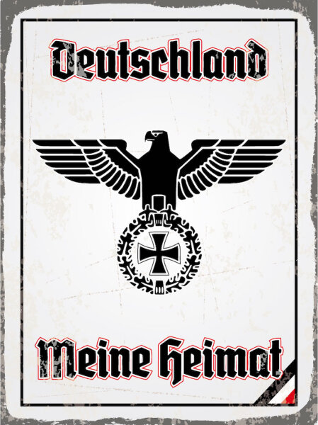 Blechschild - Adler Heimat V2