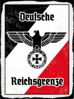 Blechschild - Adler Reichtsgrenze