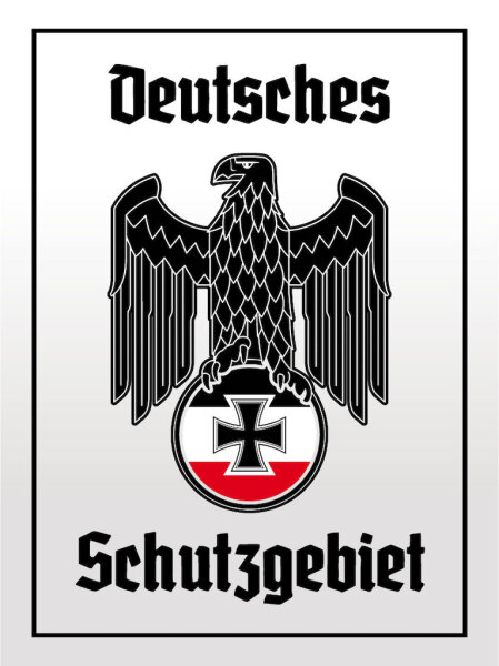 Blechschild - Adler Schutzgebiet