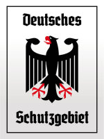 Blechschild - Adler Schutzgebiet