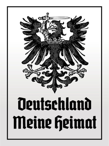 Blechschild - Adler Heimat