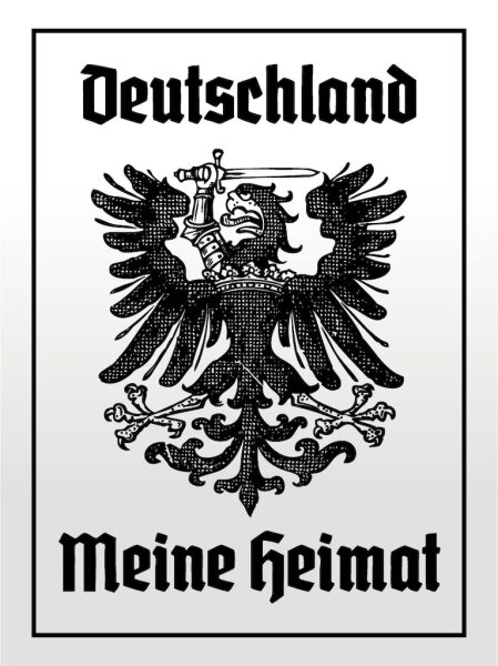 Blechschild - Adler Heimat V2