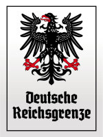 Blechschild - Adler D. Reichsgrenze