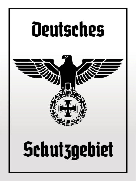 Blechschild - Adler Schutzgebiet