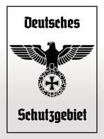 Blechschild - Adler Schutzgebiet