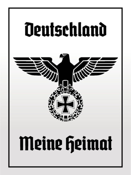 Blechschild - Adler Meine Heimat