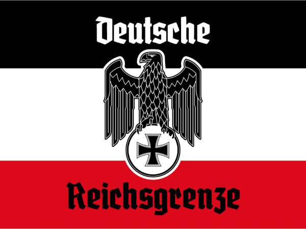 Blechschild - Adler D. Reichsgrenze