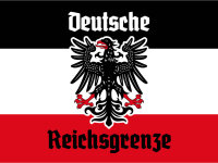 Blechschild - Adler D. Reichsgrenze