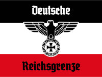 Blechschild - Adler D. Reichsgrenze