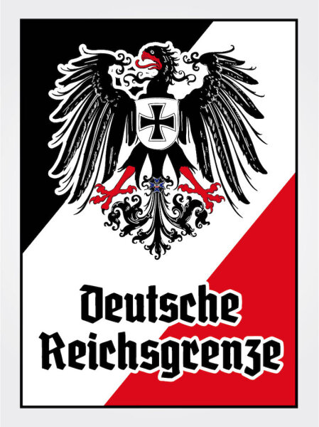 Blechschild - Adler D. Reichsgrenze