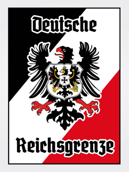 Blechschild - Adler Reichtsgrenze