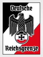 Blechschild - Adler Reichtsgrenze