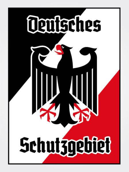 Blechschild - Adler Schutzgebiet