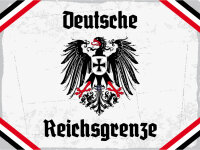 Blechschild - Adler D. Reichsgrenze