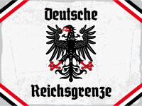 Blechschild - Adler D. Reichsgrenze