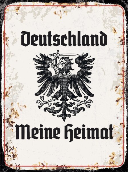 Blechschild - Adler Meine Heimat