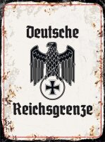 Blechschild - Adler D. Reichsgrenze