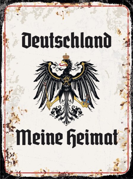 Blechschild - Adler Meine Heimat