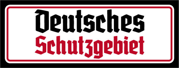 Blechschild - Schutzgebiet6