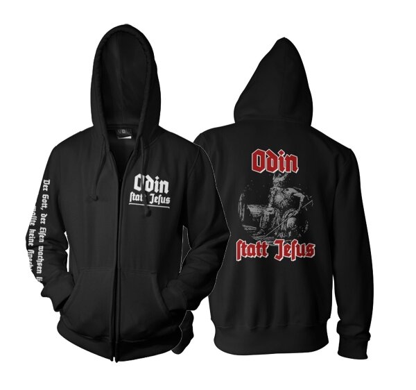 Odin statt Jesus 2 - ZIP Jacke Thor Wotan Tyr Gungnir Lindisfarne Walhall