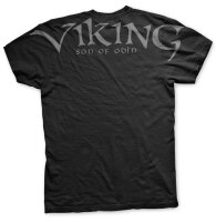 Viking Son of Odin - Tshirt Wikingerhelm Runen Ragnar Walhalla Thorhammer