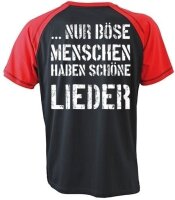 Böse Menschen Wo man grölt lass dich ruhig nieder - RaglanTshirt Frei  rock wild L