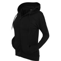 Kapuzenzipper Damen Weiss-XL