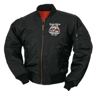 MA1 Bomberjacke schwarz - Frei u. Böse Staatsfeind 2XL