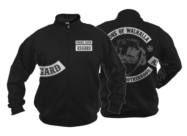 Viking Crew Asgard Jacke MC Brotherhood Nordic Thor Walhalla Odin Vikings SoA 5XL