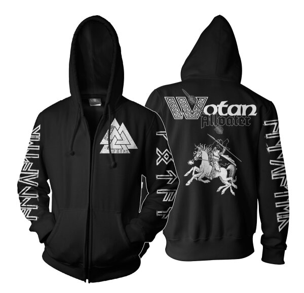 Allvater Wotan  - KapuzenzipJacke Sleipnir Odin Thor Viking Wikinger 2XL