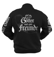 Böse Menschen - Freizeitjacke Auf alte Götter  gute Freunde frei böse Wikinger 4XL